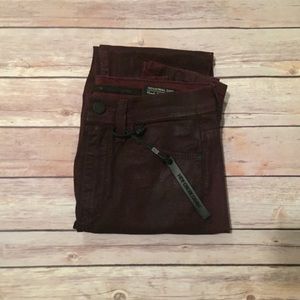 Nasty Gal | High Waisted Coated Denim Pants | NWT